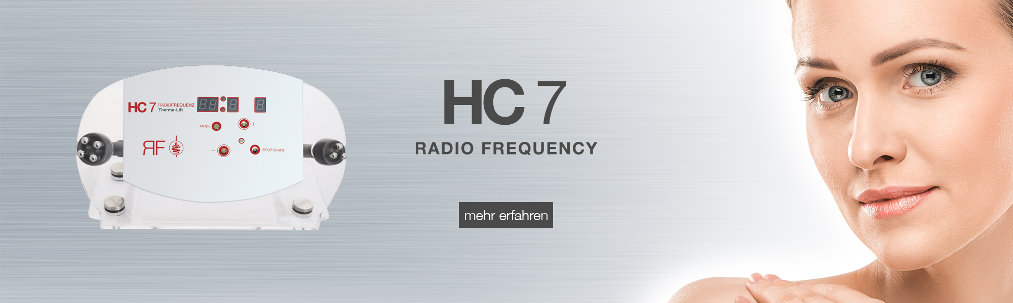 Apparative Kosmetik: HC7 mit Radiofrequenztechnik Apparative Kosmetik: HC7 mit Radiofrequenztechnik